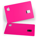 Solid Pink V2 - Premium Protective Decal Skin-Kit for the Apple Credit Card