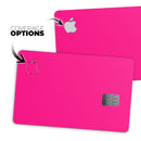 Solid Pink V2 - Premium Protective Decal Skin-Kit for the Apple Credit Card