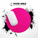 Solid Pink V2// WaterProof Rubber Foam Backed Anti-Slip Mouse Pad for Home Work Office or Gaming Computer Desk