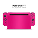 Solid Pink V2 // Skin Decal Wrap Kit for Nintendo Switch Console & Dock, Joy-Cons, Pro Controller, Lite, 3DS XL, 2DS XL, DSi, or Wii - Vinyl Skin Wrap for Nintendo Switch 2, OLED, Lite, Pro Controller, Wii & Classic Handhelds