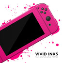 Solid Pink V2 // Skin Decal Wrap Kit for Nintendo Switch Console & Dock, Joy-Cons, Pro Controller, Lite, 3DS XL, 2DS XL, DSi, or Wii - Vinyl Skin Wrap for Nintendo Switch 2, OLED, Lite, Pro Controller, Wii & Classic Handhelds