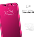 Solid Pink V2 // Skin-Kit compatible with the Apple iPhone 14, 13, 12, 12 Pro Max, 12 Mini, 11 Pro, SE, X/XS + (All iPhones Available)