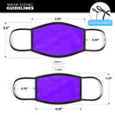 Solid Purple - Made in USA Mouth Cover Unisex Anti-Dust Cotton Blend Reusable & Washable Face Mask with Adjustable Sizing for Adult or Child