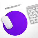 Solid Purple// WaterProof Rubber Foam Backed Anti-Slip Mouse Pad for Home Work Office or Gaming Computer Desk