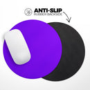 Solid Purple// WaterProof Rubber Foam Backed Anti-Slip Mouse Pad for Home Work Office or Gaming Computer Desk
