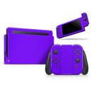 Solid Purple // Skin Decal Wrap Kit for Nintendo Switch Console & Dock, Joy-Cons, Pro Controller, Lite, 3DS XL, 2DS XL, DSi, or Wii - Vinyl Skin Wrap for Nintendo Switch 2, OLED, Lite, Pro Controller, Wii & Classic Handhelds