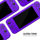 Solid Purple // Skin Decal Wrap Kit for Nintendo Switch Console & Dock, Joy-Cons, Pro Controller, Lite, 3DS XL, 2DS XL, DSi, or Wii - Vinyl Skin Wrap for Nintendo Switch 2, OLED, Lite, Pro Controller, Wii & Classic Handhelds
