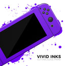 Solid Purple // Skin Decal Wrap Kit for Nintendo Switch Console & Dock, Joy-Cons, Pro Controller, Lite, 3DS XL, 2DS XL, DSi, or Wii - Vinyl Skin Wrap for Nintendo Switch 2, OLED, Lite, Pro Controller, Wii & Classic Handhelds