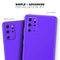 Solid Purple - Skin-Kit for the Samsung Galaxy S-Series S20, S20 Plus, S20 Ultra , S10 & others (All Galaxy Devices Available)