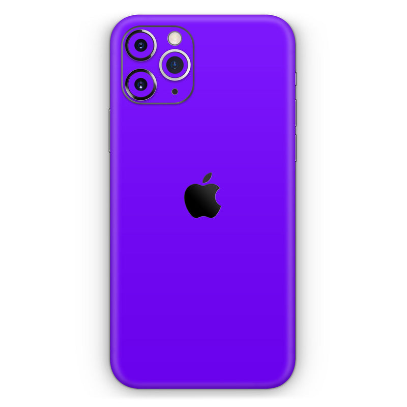 Solid Purple // Skin-Kit compatible with the Apple iPhone 14, 13, 12, 12 Pro Max, 12 Mini, 11 Pro, SE, X/XS + (All iPhones Available)