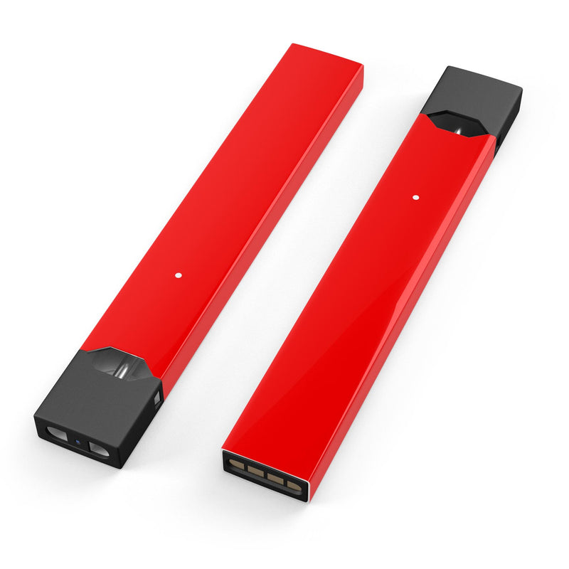 Solid Red - Premium Decal Protective Skin-Wrap Sticker compatible with the Juul Labs vaping device