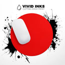 Solid Red// WaterProof Rubber Foam Backed Anti-Slip Mouse Pad for Home Work Office or Gaming Computer Desk