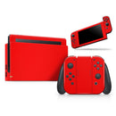 Solid Red // Skin Decal Wrap Kit for Nintendo Switch Console & Dock, Joy-Cons, Pro Controller, Lite, 3DS XL, 2DS XL, DSi, or Wii - Vinyl Skin Wrap for Nintendo Switch 2, OLED, Lite, Pro Controller, Wii & Classic Handhelds