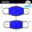 Solid Royal Blue - Made in USA Mouth Cover Unisex Anti-Dust Cotton Blend Reusable & Washable Face Mask with Adjustable Sizing for Adult or Child