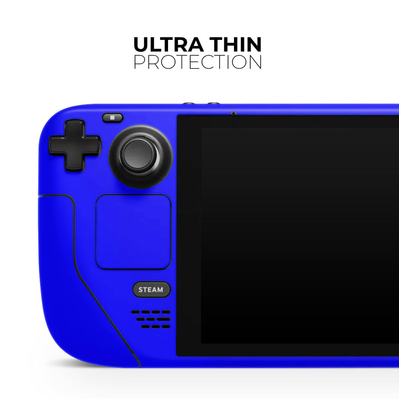 Solid Royal Blue // Full Body Skin Decal Wrap Kit for the Steam Deck handheld gaming computer