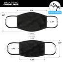 Solid State Black - Made in USA Mouth Cover Unisex Anti-Dust Cotton Blend Reusable & Washable Face Mask with Adjustable Sizing for Adult or Child