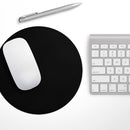 Solid State Black// WaterProof Rubber Foam Backed Anti-Slip Mouse Pad for Home Work Office or Gaming Computer Desk