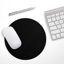 Solid State Black// WaterProof Rubber Foam Backed Anti-Slip Mouse Pad for Home Work Office or Gaming Computer Desk