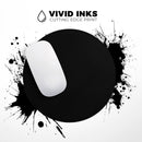 Solid State Black// WaterProof Rubber Foam Backed Anti-Slip Mouse Pad for Home Work Office or Gaming Computer Desk
