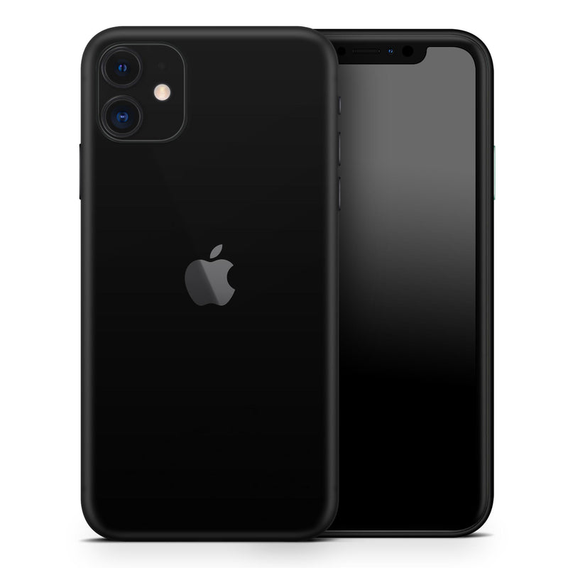 Solid State Black // Skin-Kit compatible with the Apple iPhone 14, 13, 12, 12 Pro Max, 12 Mini, 11 Pro, SE, X/XS + (All iPhones Available)