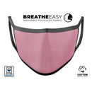 Solid Suttle Pink Surface - Made in USA Mouth Cover Unisex Anti-Dust Cotton Blend Reusable & Washable Face Mask with Adjustable Sizing for Adult or Child