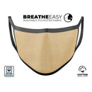 Solid Tan Surface - Made in USA Mouth Cover Unisex Anti-Dust Cotton Blend Reusable & Washable Face Mask with Adjustable Sizing for Adult or Child