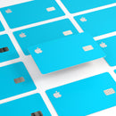 Solid Turquoise Blue - Premium Protective Decal Skin-Kit for the Apple Credit Card