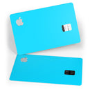 Solid Turquoise Blue - Premium Protective Decal Skin-Kit for the Apple Credit Card