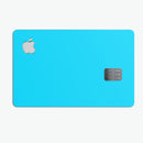 Solid Turquoise Blue - Premium Protective Decal Skin-Kit for the Apple Credit Card