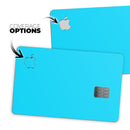 Solid Turquoise Blue - Premium Protective Decal Skin-Kit for the Apple Credit Card
