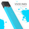 Solid Turquoise Blue - Premium Decal Protective Skin-Wrap Sticker compatible with the Juul Labs vaping device