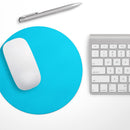Solid Turquoise Blue// WaterProof Rubber Foam Backed Anti-Slip Mouse Pad for Home Work Office or Gaming Computer Desk
