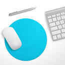 Solid Turquoise Blue// WaterProof Rubber Foam Backed Anti-Slip Mouse Pad for Home Work Office or Gaming Computer Desk
