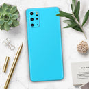Solid Turquoise Blue - Premium Vinyl Skin Decal for Samsung Galaxy S25 Ultra, S24, S23, S22 & All Galaxy S Models