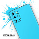 Solid Turquoise Blue - Premium Vinyl Skin Decal for Samsung Galaxy S25 Ultra, S24, S23, S22 & All Galaxy S Models