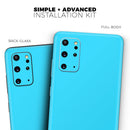 Solid Turquoise Blue - Premium Vinyl Skin Decal for Samsung Galaxy S25 Ultra, S24, S23, S22 & All Galaxy S Models