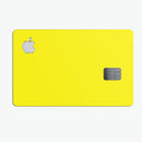Solid Yellow - Premium Protective Decal Skin-Kit for the Apple Credit Card