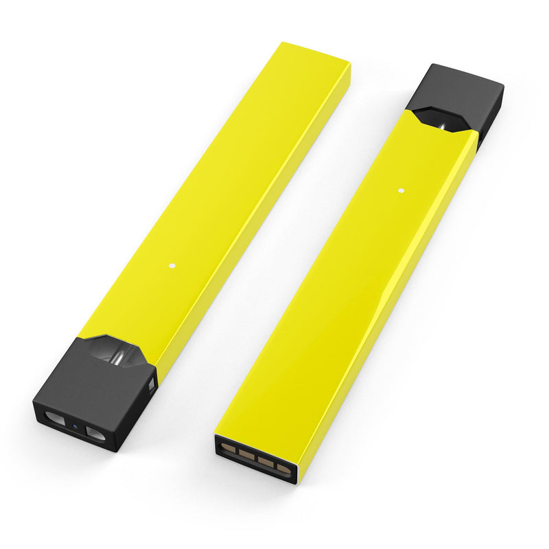 Solid Yellow - Premium Decal Protective Skin-Wrap Sticker compatible with the Juul Labs vaping device