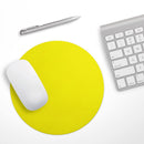 Solid Yellow// WaterProof Rubber Foam Backed Anti-Slip Mouse Pad for Home Work Office or Gaming Computer Desk