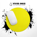 Solid Yellow// WaterProof Rubber Foam Backed Anti-Slip Mouse Pad for Home Work Office or Gaming Computer Desk