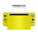 Solid Yellow // Skin Decal Wrap Kit for Nintendo Switch Console & Dock, Joy-Cons, Pro Controller, Lite, 3DS XL, 2DS XL, DSi, or Wii - Vinyl Skin Wrap for Nintendo Switch 2, OLED, Lite, Pro Controller, Wii & Classic Handhelds