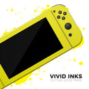 Solid Yellow // Skin Decal Wrap Kit for Nintendo Switch Console & Dock, Joy-Cons, Pro Controller, Lite, 3DS XL, 2DS XL, DSi, or Wii - Vinyl Skin Wrap for Nintendo Switch 2, OLED, Lite, Pro Controller, Wii & Classic Handhelds