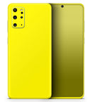 Solid Yellow - Premium Vinyl Skin Decal for Samsung Galaxy S25 Ultra, S24, S23, S22 & All Galaxy S Models