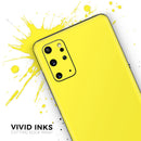 Solid Yellow - Premium Vinyl Skin Decal for Samsung Galaxy S25 Ultra, S24, S23, S22 & All Galaxy S Models