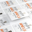 Sometimes Its Okay To Be Selfish - Premium Protective Decal Skin-Kit for the Apple Credit Card