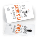 Sometimes Its Okay To Be Selfish - Premium Protective Decal Skin-Kit for the Apple Credit Card
