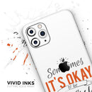 Sometimes Its Okay To Be Selfish - Protective Skin Wrap & Decal – Compatible with iPhone SE to iPhone 17 Pro Max (All Models)