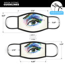 Soul Stare Eye - Made in USA Mouth Cover Unisex Anti-Dust Cotton Blend Reusable & Washable Face Mask with Adjustable Sizing for Adult or Child