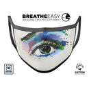Soul Stare Eye - Made in USA Mouth Cover Unisex Anti-Dust Cotton Blend Reusable & Washable Face Mask with Adjustable Sizing for Adult or Child