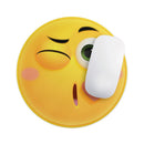 Sour Kiss Friendly Emoticons// WaterProof Rubber Foam Backed Anti-Slip Mouse Pad for Home Work Office or Gaming Computer Desk